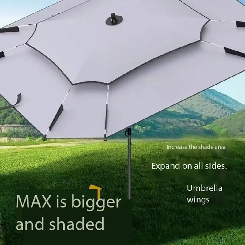 Portable Square Fishing Umbrel - Outdoor Camping Umbrella recensione e prezzo