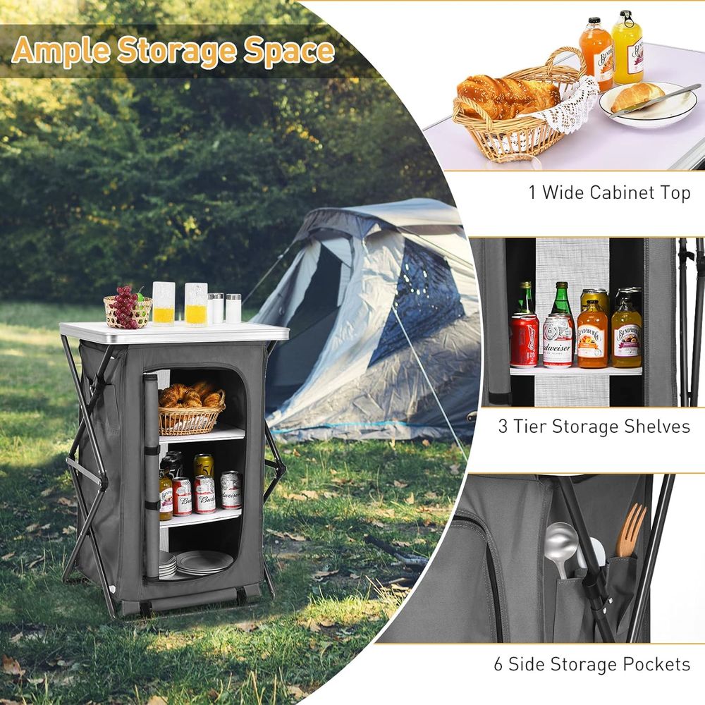 Portable 35 Outdoor Camping Ki - Outdoor Camping Kitchen Setup recensione e prezzo