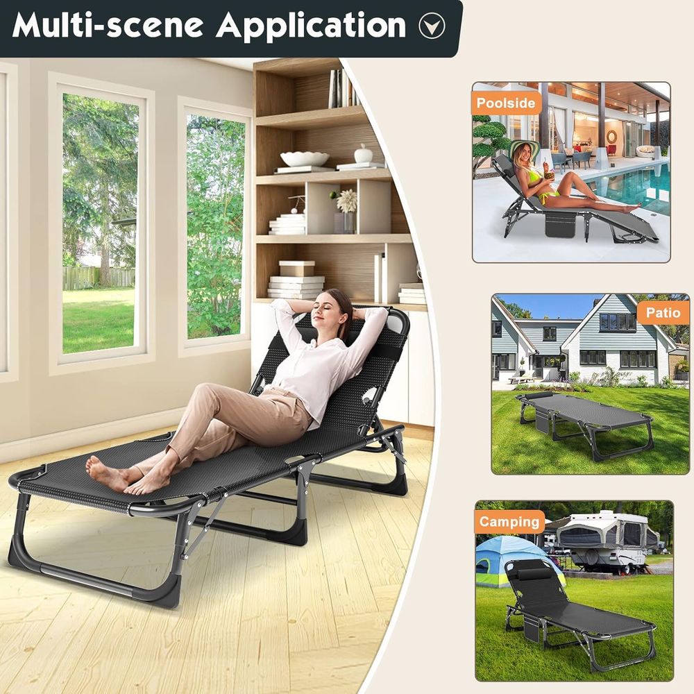 Folding Bed with Mattr, Portab - Camping Outdoor Or Indoor recensione e prezzo