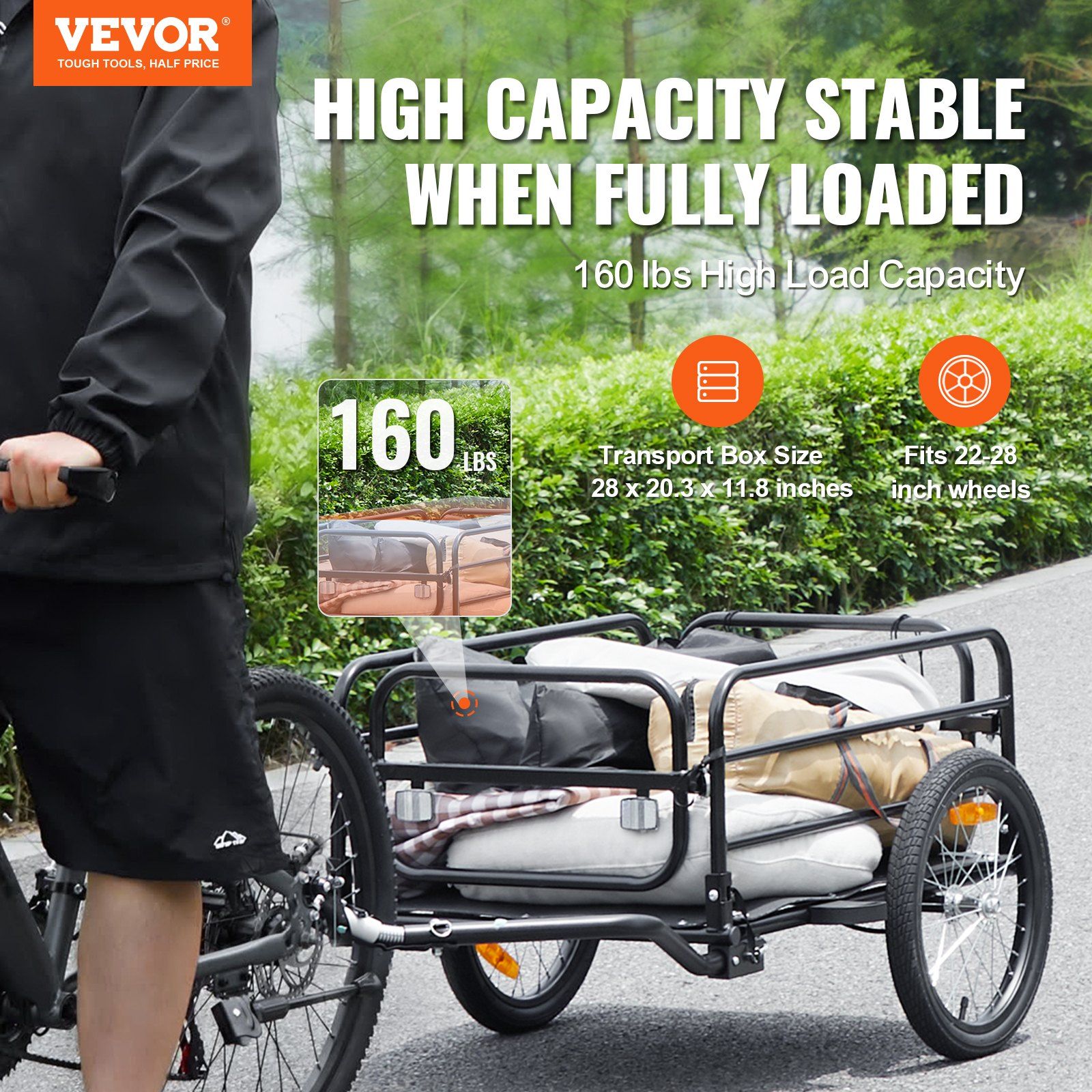 Bike Cargo Trailer Foldable Wa - Outdoor Camping Shop recensione e prezzo