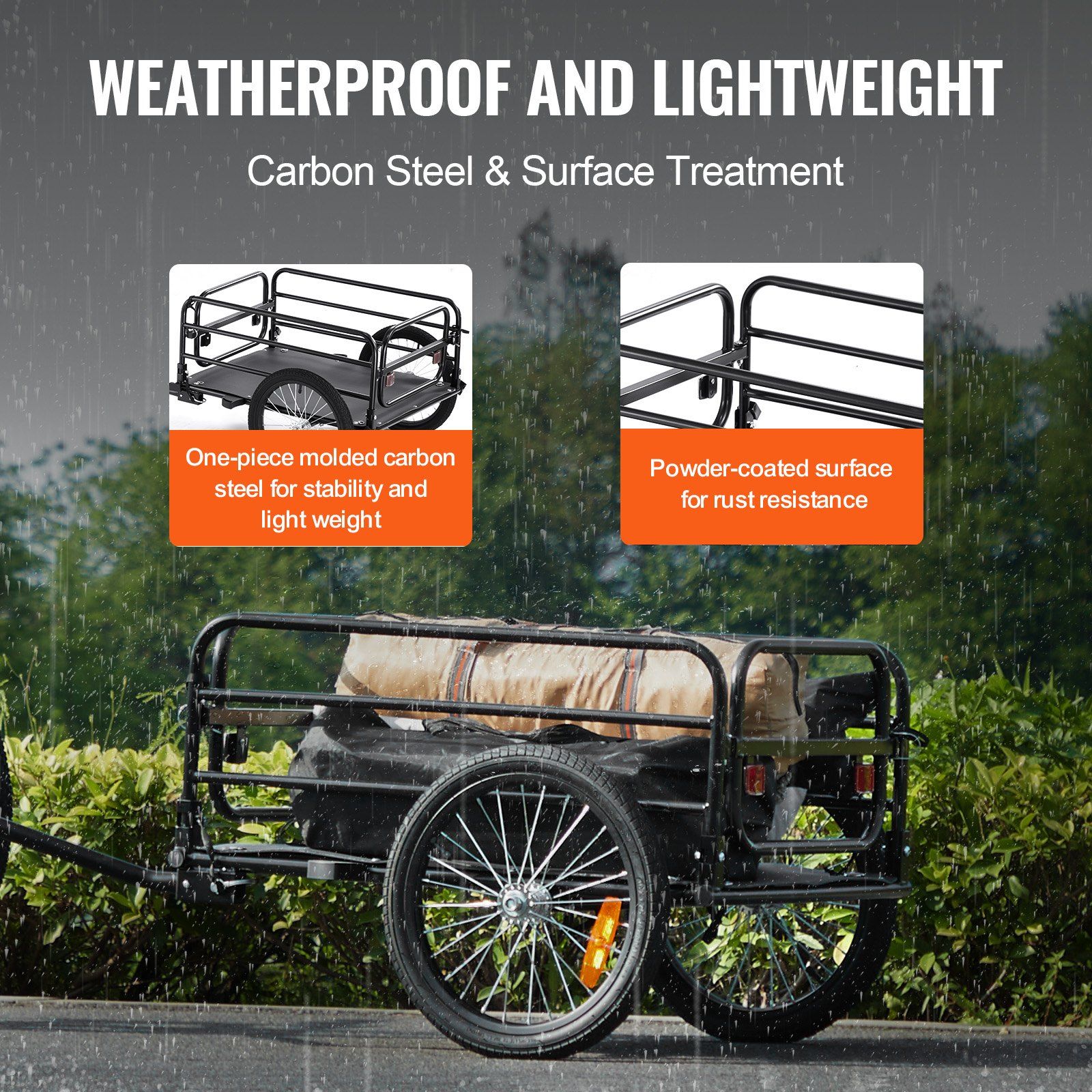 Bike Cargo Trailer Foldable Wa - Outdoor Camping Shop recensione e prezzo