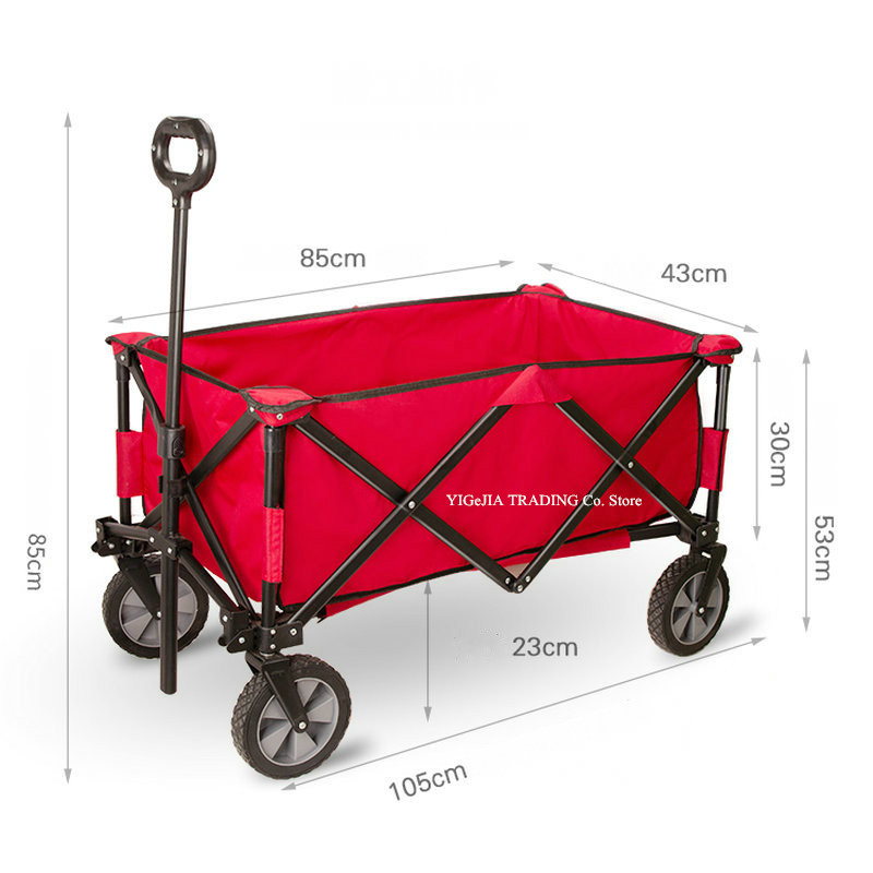 Folding Wagon with 17cm Solid  - Outdoor Camping Shop recensione e prezzo