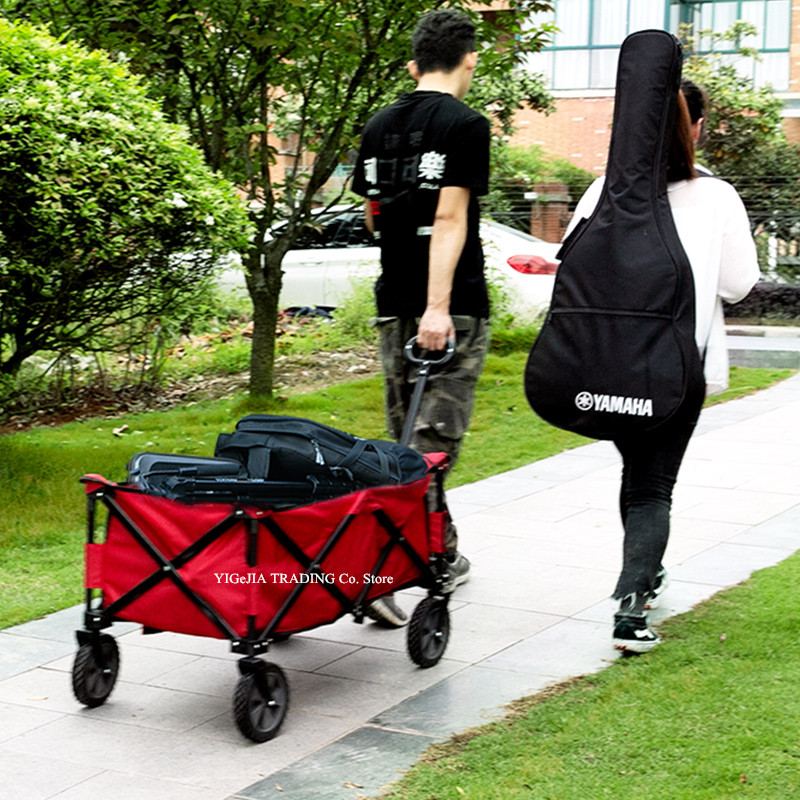 Folding Wagon with 17cm Solid  - Outdoor Camping Shop recensione e prezzo