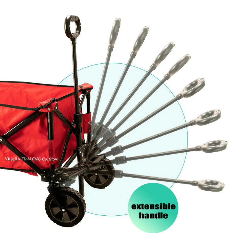 Folding Wagon with 17cm Solid  - Outdoor Camping Shop recensione e prezzo
