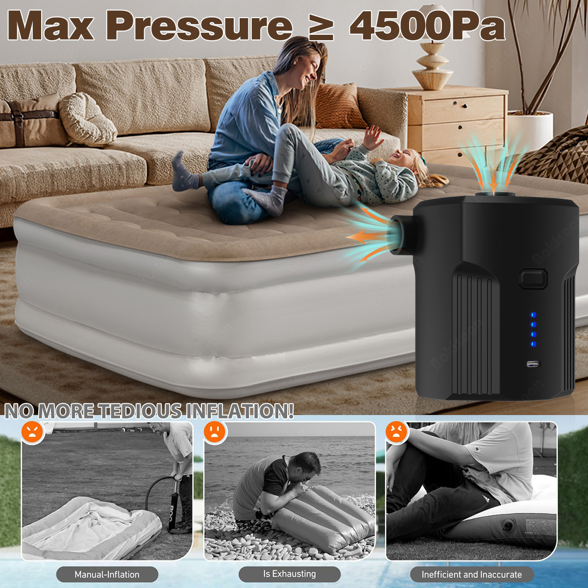Portable Electric Air Pump for - Outdoor Camping Carpet recensione e prezzo