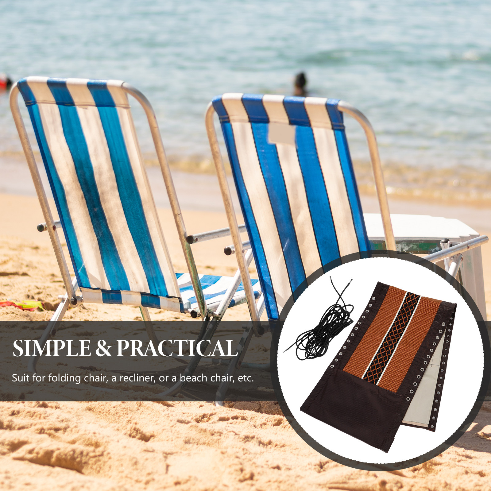 1Set Portable Chair Replacemen - Outdoor Camping Recliner recensione e prezzo