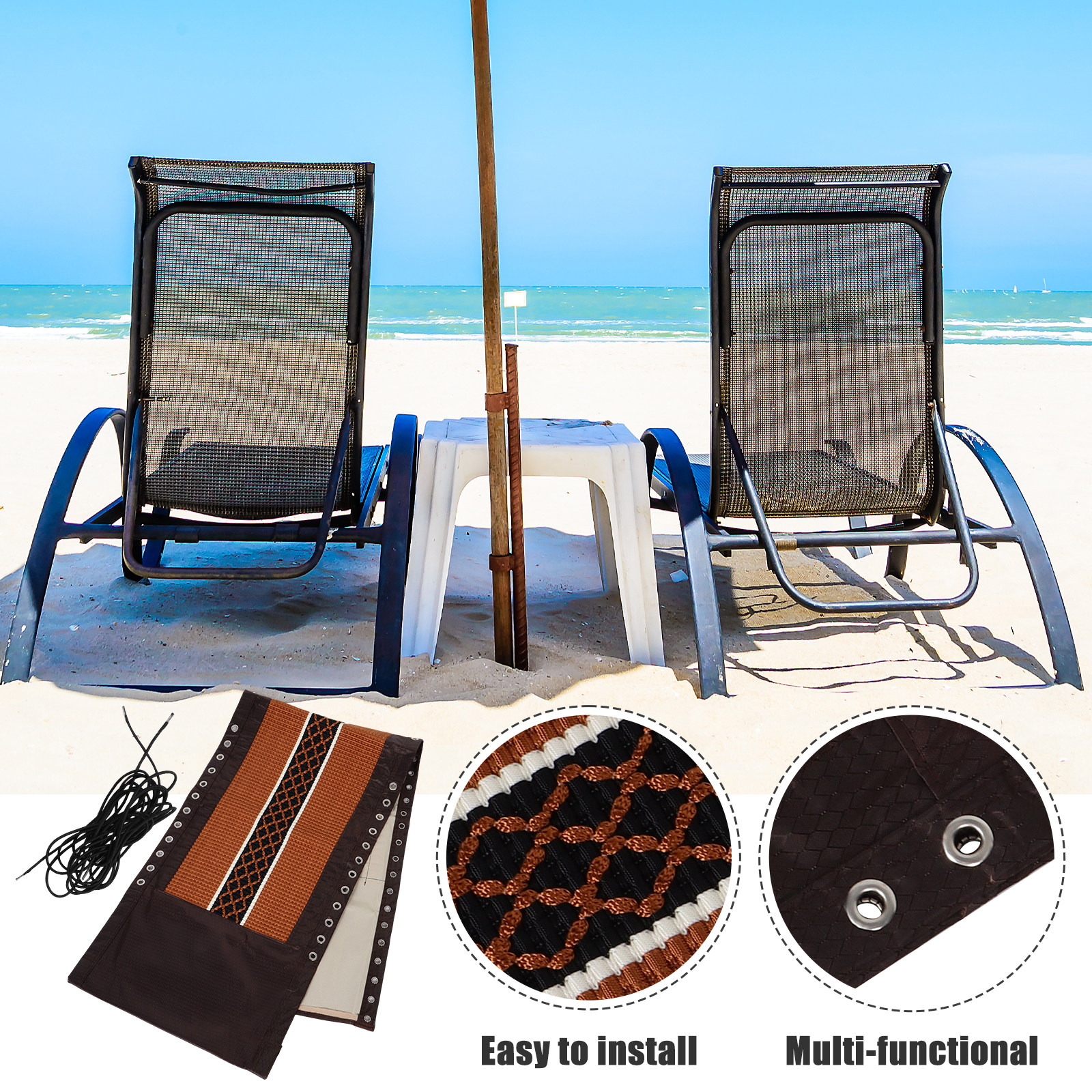 1Set Portable Chair Replacemen - Outdoor Camping Recliner recensione e prezzo