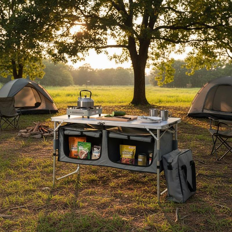 Camping Kitchen Table, Quick s - Outdoor Camping Kitchen Setup recensione e prezzo