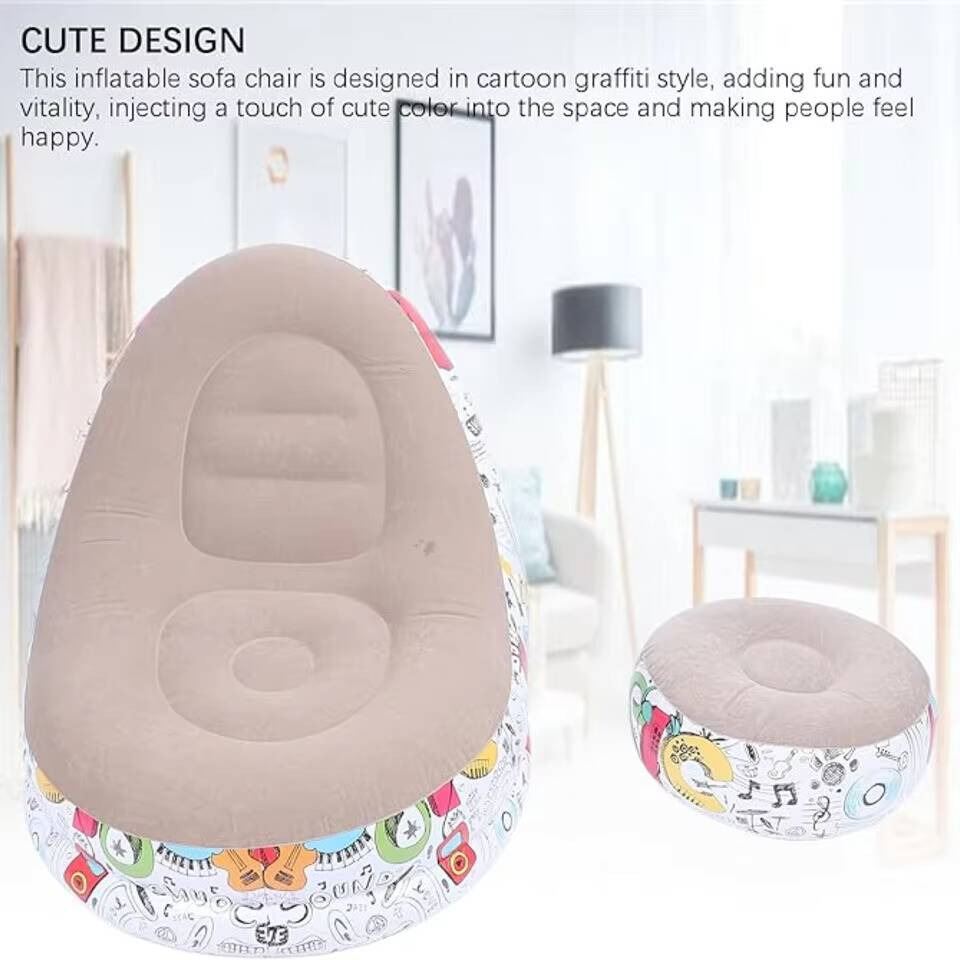 Modern Eco-flocked PVC Inflata - Outdoor Camping Recliner recensione e prezzo