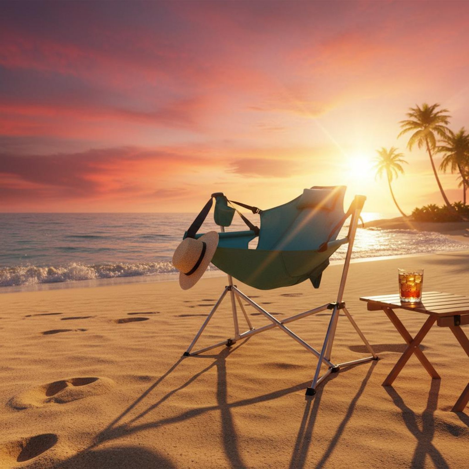 Folding Rocking Chair Foldable - Outdoor Camping Recliner recensione e prezzo