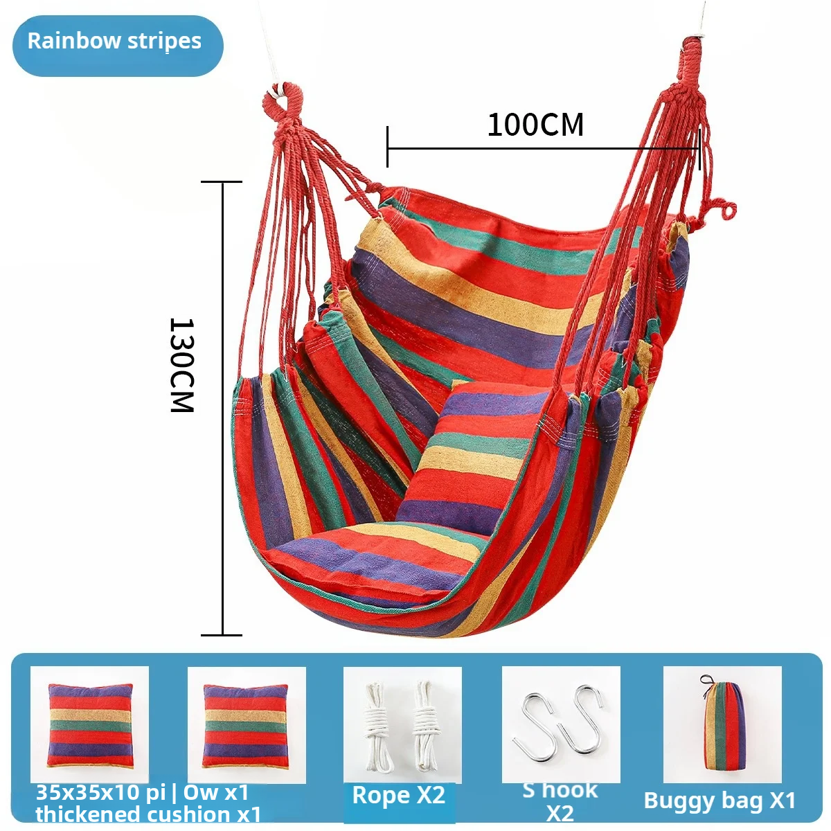 Hammock Chair Hanging Swing Se - Camping Outdoor Or Indoor recensione e prezzo
