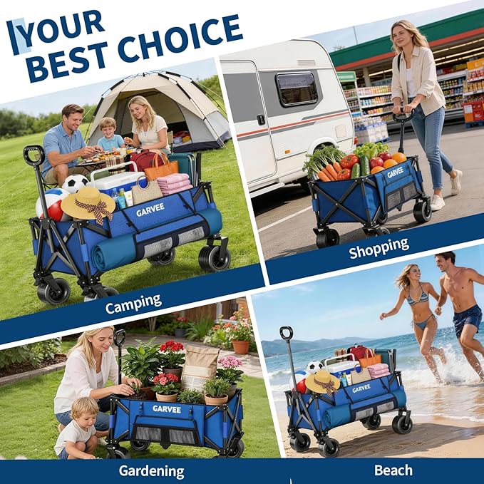 Outdoor Wagon Carts Foldable,  - Outdoor Camping Shop recensione e prezzo
